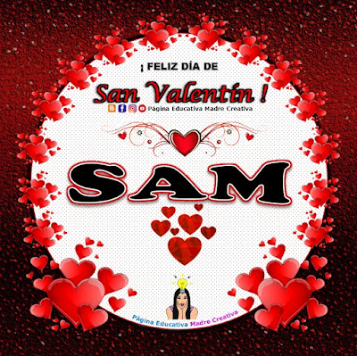 Feliz Día de San Valentín - Nombre Sam