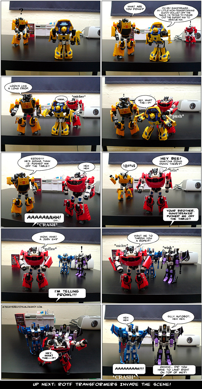 pranked - my toys are alive 07 transformers fan comics lambo twins seekers