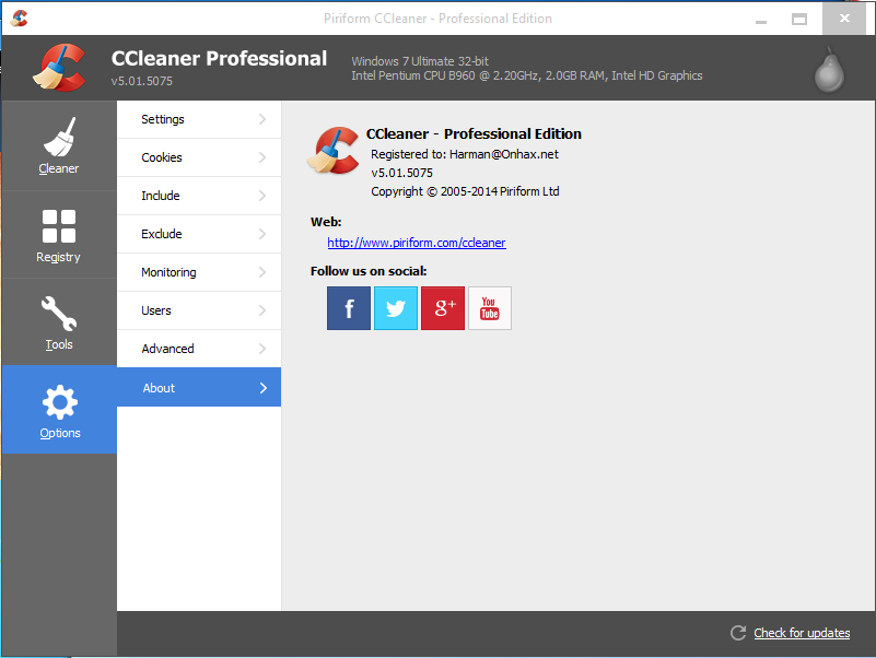 CCleaner 5 Pro (Full Versions) Serial Key is available here