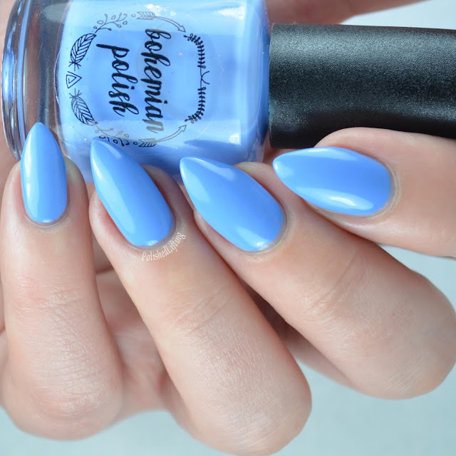 blue neon nail polish