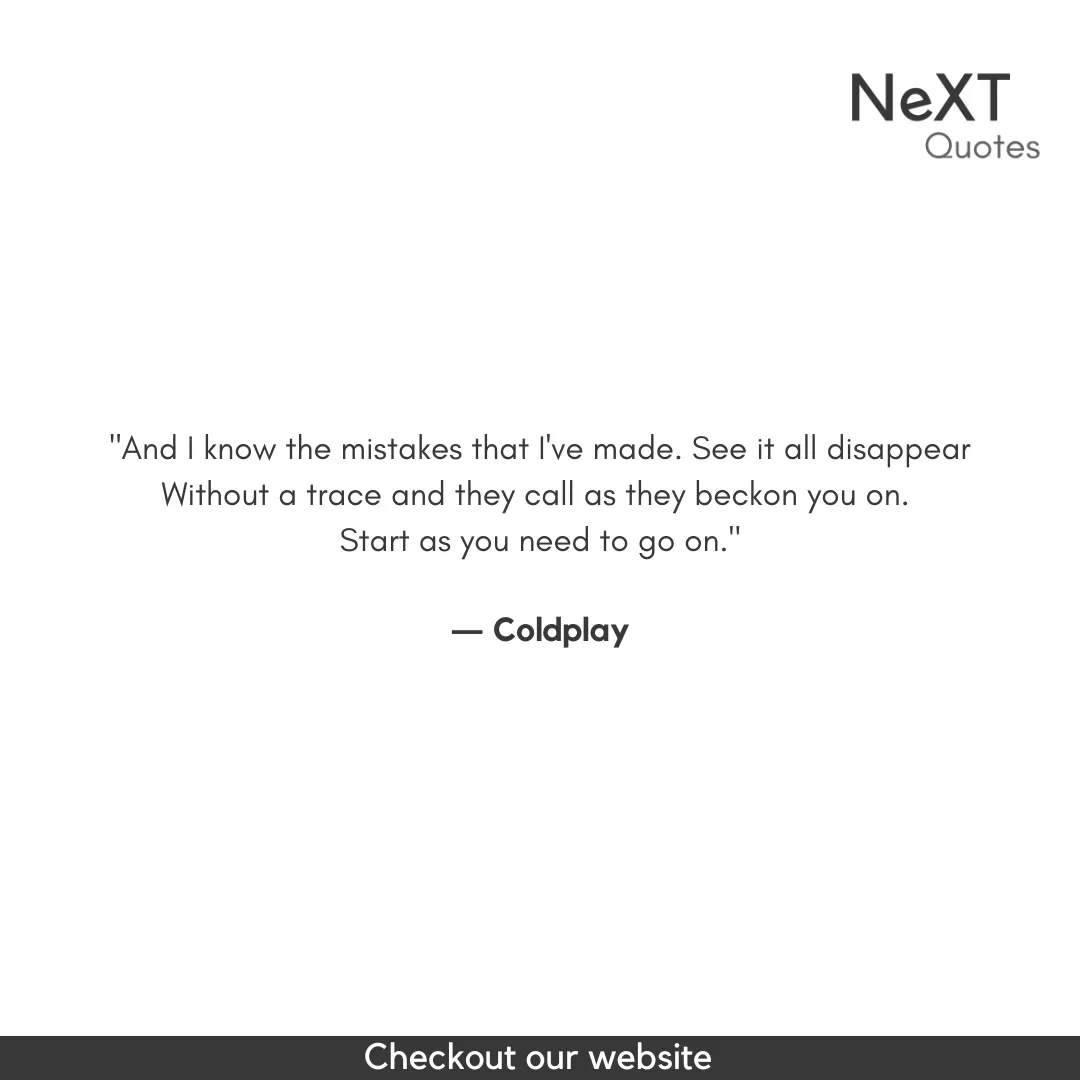 Coldplay Quotes