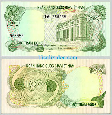 100 đồng việt nam cộng hòa 1969