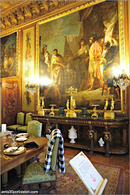 Pinturas del Salón Comedor de la Mansión The Elms en Newport