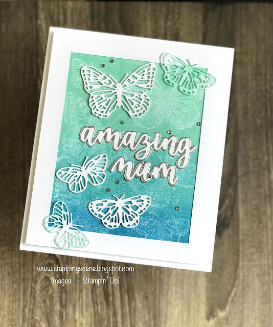 mothers day card using stampin up butterfly brilliance