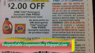 Free Printable Tide Coupons