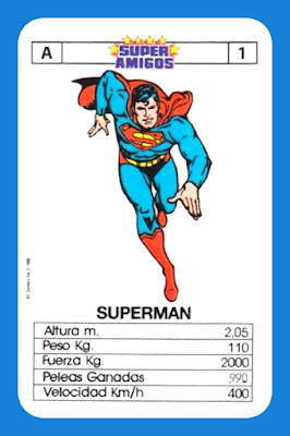 1985 Cromy : Super Amigos Match 4 - A1 - Superman