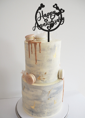 Happy Anniversary cake topper