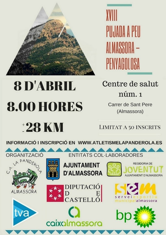 PUJADA A PEU ALMASSORA - PENYAGOLOSA 2017