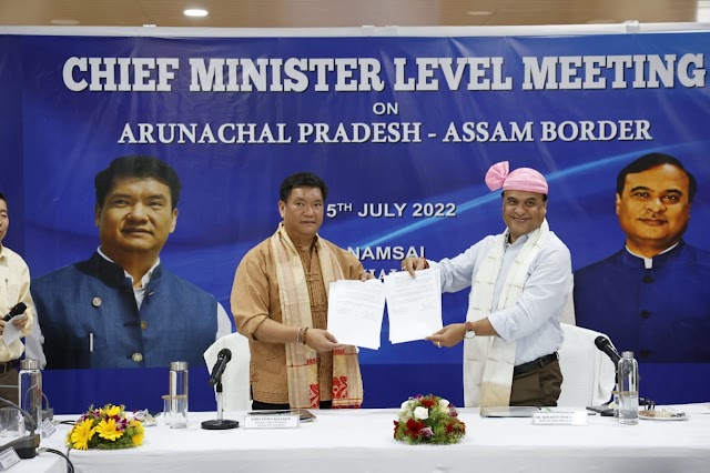 CM level talks on Assam-Arunachal border: Historic ‘Namsai Declaration’ signed