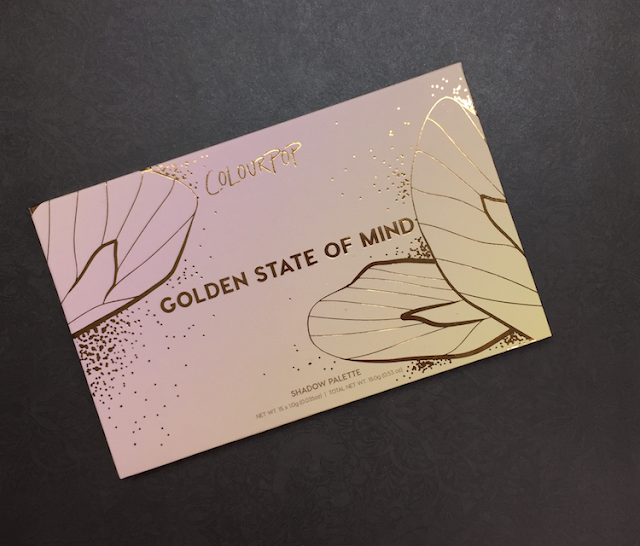 colour pop golden state of mind eyeshadow palette swatches review