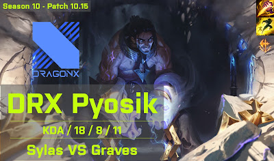 DRX Pyosik Sylas JG vs SN SofM Graves - KR 10.15