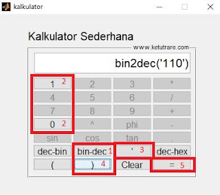 Program Kalkulator Sederhana dengan MATLAB