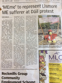 Avondhu Newspaper 11-5-2017, page 19 MEme to represent Lismore ME sufferer in Dail protest