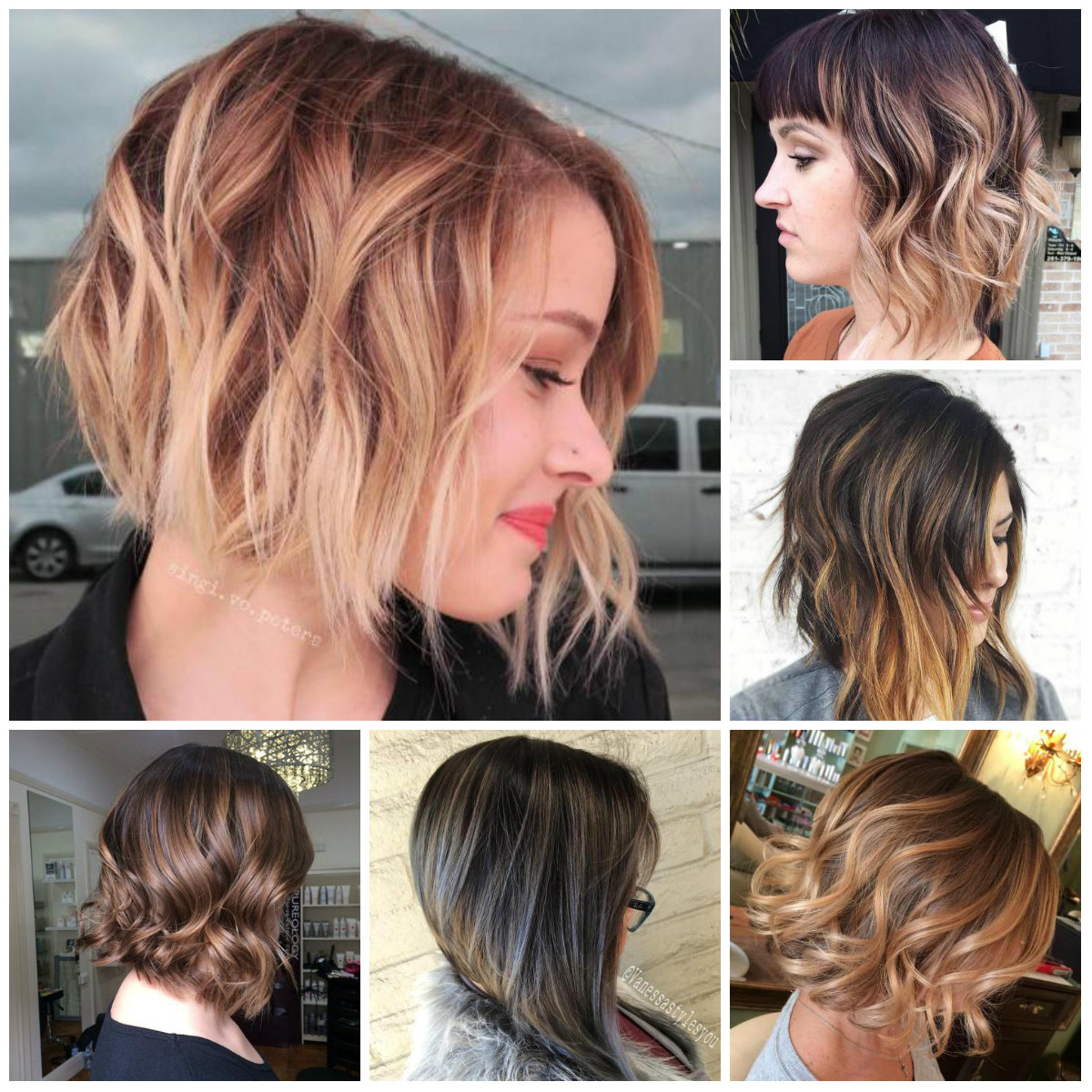cute short hairstyles and color for fall 2018