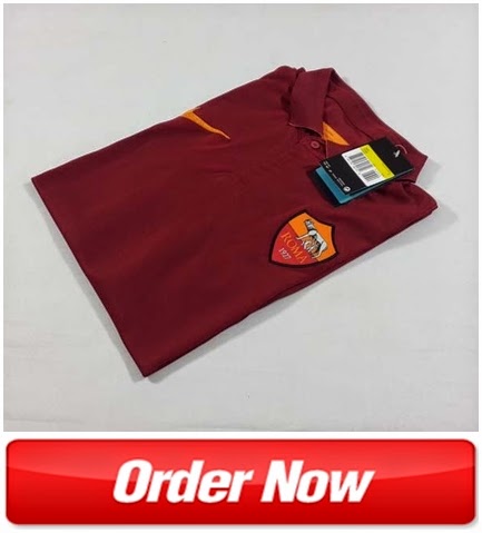 Jersey Grade Ori Thailand dan Player Issue Official Musim 2014-2015 As Roma Home