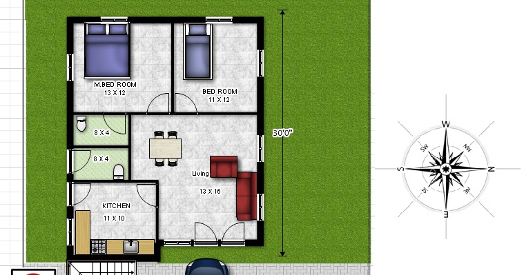 Bharat Dream Home  2  bedroom  floor plan  800sq ft east  facing 