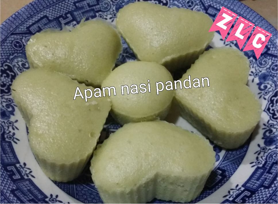 ZULFAZA LOVES COOKING: Apam nasi pandan