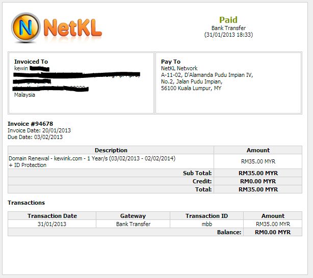 domain dari NetKL