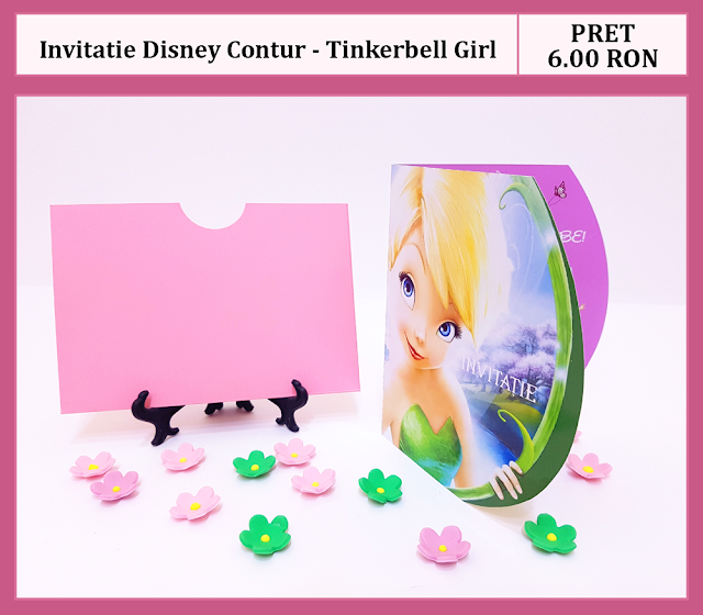 invitatii botez contur Tinkerbell