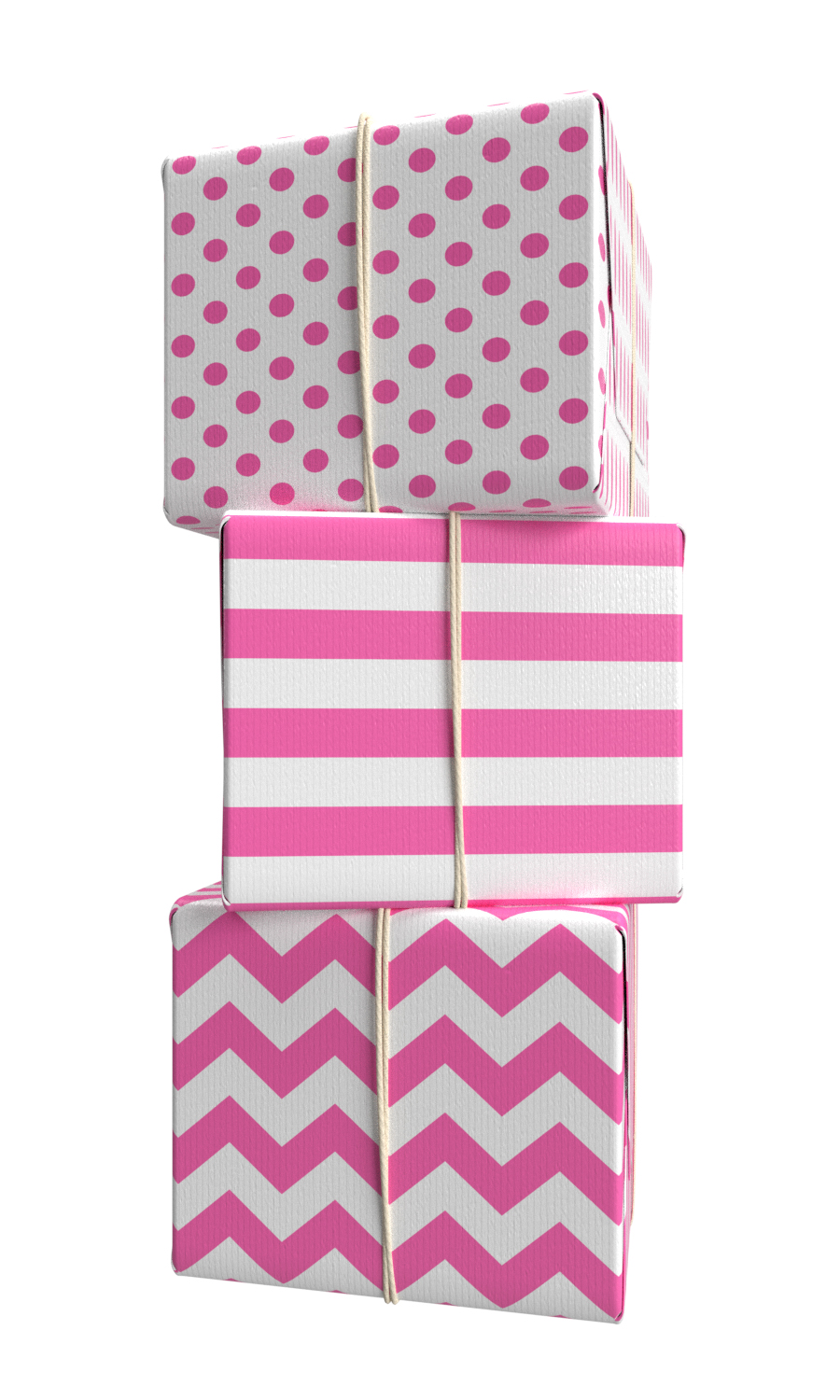 Pink and White Wrapping Paper