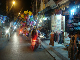 Night street market in Vietnam