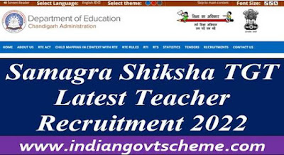 Samagra Shiksha TGT Latest Teacher Recruitment 2022