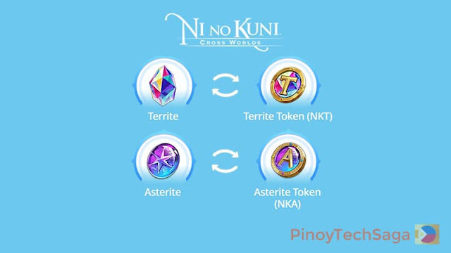 Ni No Kuni CW: How to exchange Territe, Asterite to Token (NKT, NKA)