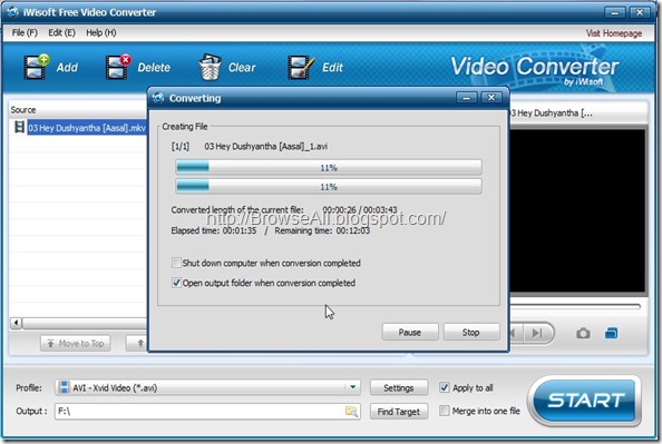 iWisoft Free Video Converter Converting 7