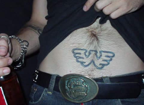 Shooter Jennings tattoo under navel