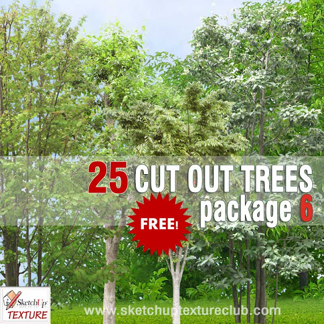  FREE CUT OUT TALL TREES PACK COLLECTION #6