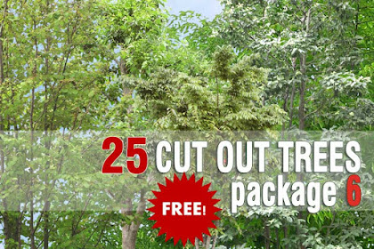 Free Cutting Out Tall Trees Pack Collection #6