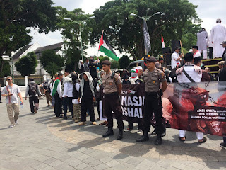 Aksi "Save Masjid Al-Aqsa" di Yogyakarta Berjalan Aman