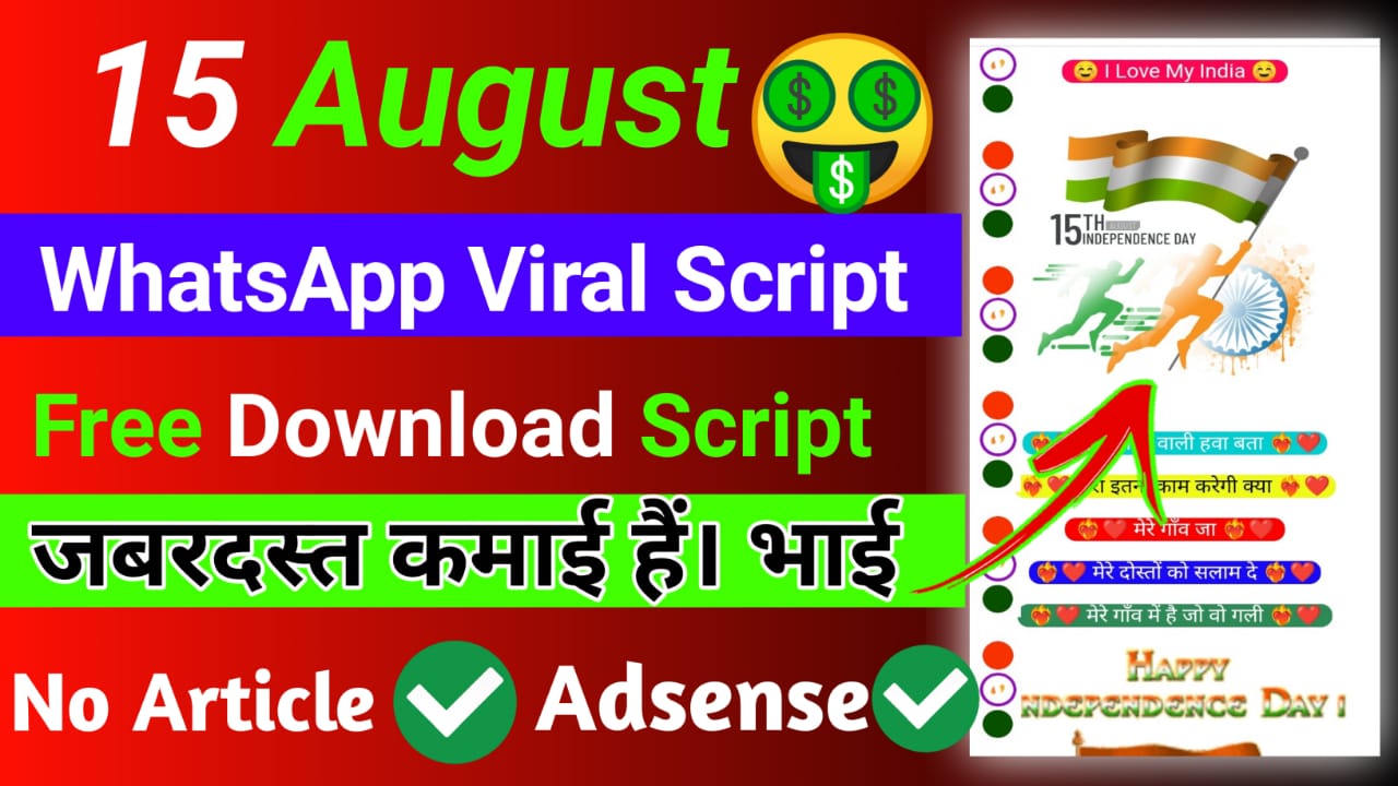 Earn 100$ IN A DAY | INDEPENDENCE DAY 2022 WISHING SCRIPT FOR BLOGGER | CREATE WEBSITE FOR WISHING SCRIPT