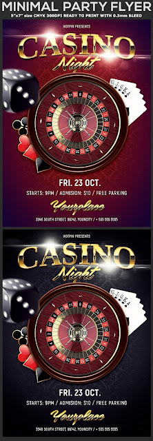  Casino Night Flyer Template