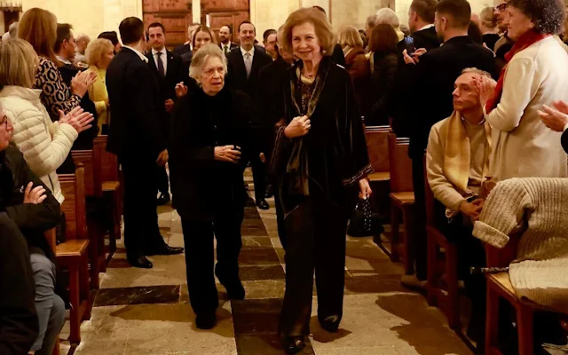 Queen Sofia of Spain and Princess Irene of Greece attended the Projecte Home Balears concert