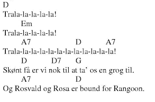 Omkvædet til Den er fin med kompasset med udvidede harmoniseringer