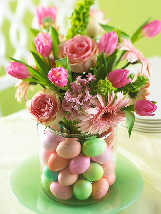 Bring Easter to your table with this dazzling flowerandegg centerpiece