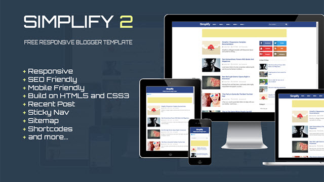 Simplify 2 Responsive Blogger Templates