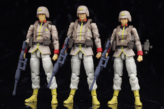 GMG Mobile Suit Gundam 1/18 General Soldiers Earth Federation Forces 01-03