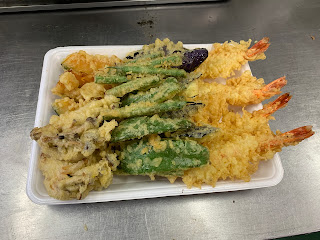 エビ天と野菜の天ぷら