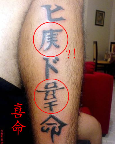 So many people are getting one or more Chinese letters tattoos on their body 