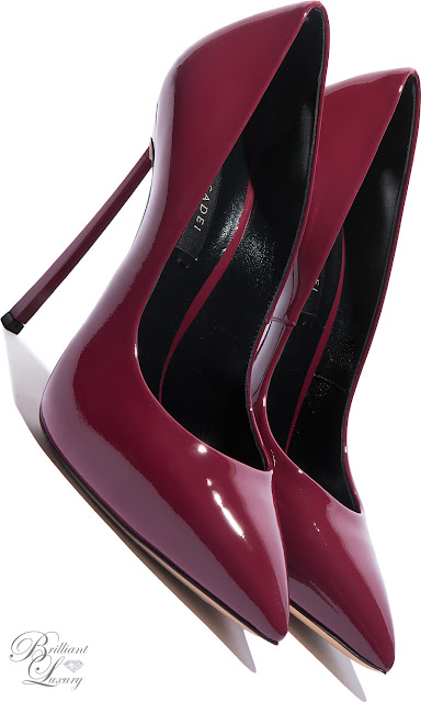 ♦Bordeaux red Casadei Blade pumps #casadei #shoes #red #brilliantluxury