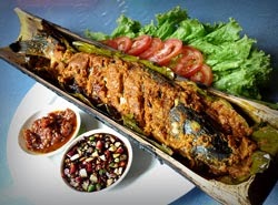 cara membuat ikan patin bakar bambu