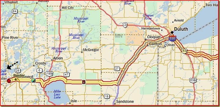 Iron River to Baxter