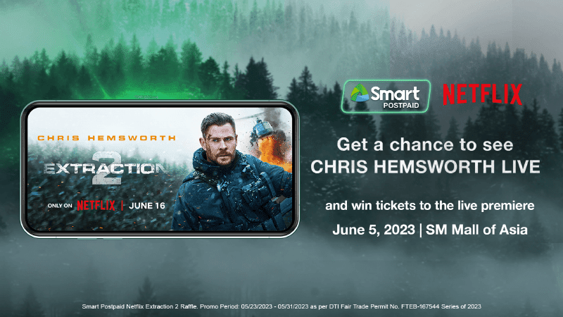 Smart Postpaid Chris Hemsworth Live raffle