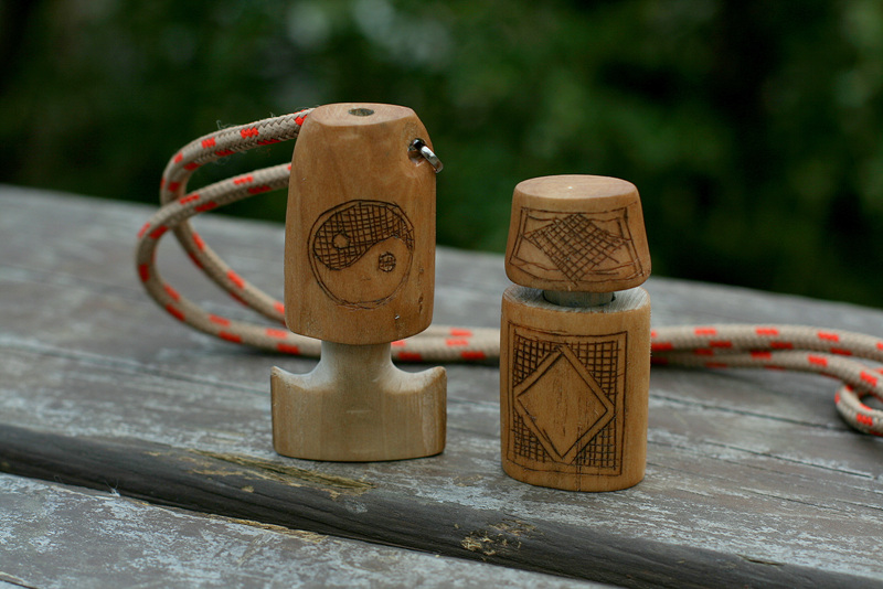 Wooden bird call