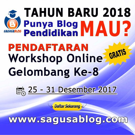 Belajar Blog dari Master SAGUSABLOG