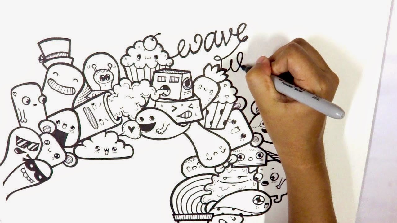 Deffis Blog 3 Cara Membuat Doodle Art Yang Simple