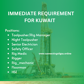  IMMEDIATE REQUIREMENT FOR KUWAIT 