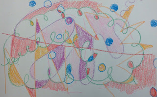 kindergarten drawing of lines